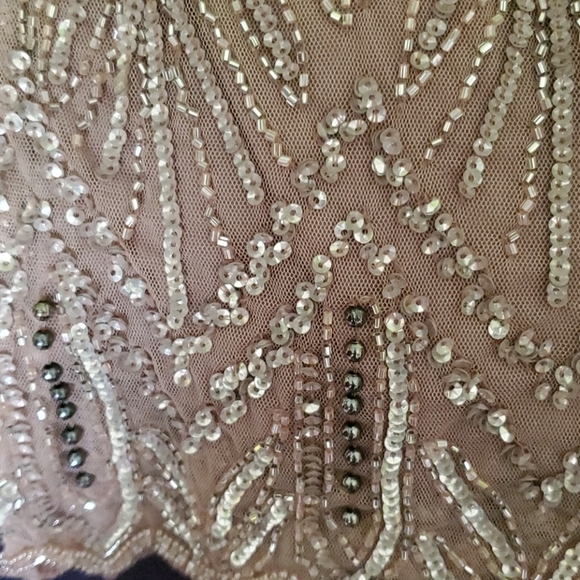 Pizarro Nights d-2200 short flapper beaded dres 16 - Picture 3 of 6